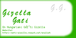 gizella gati business card